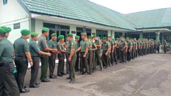 Kodim 0417/Kerinci Gelar Apel Pengecekan Personel Usai Cuti Lebaran